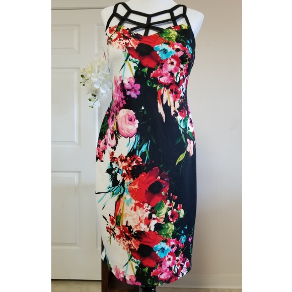 venus floral print dress